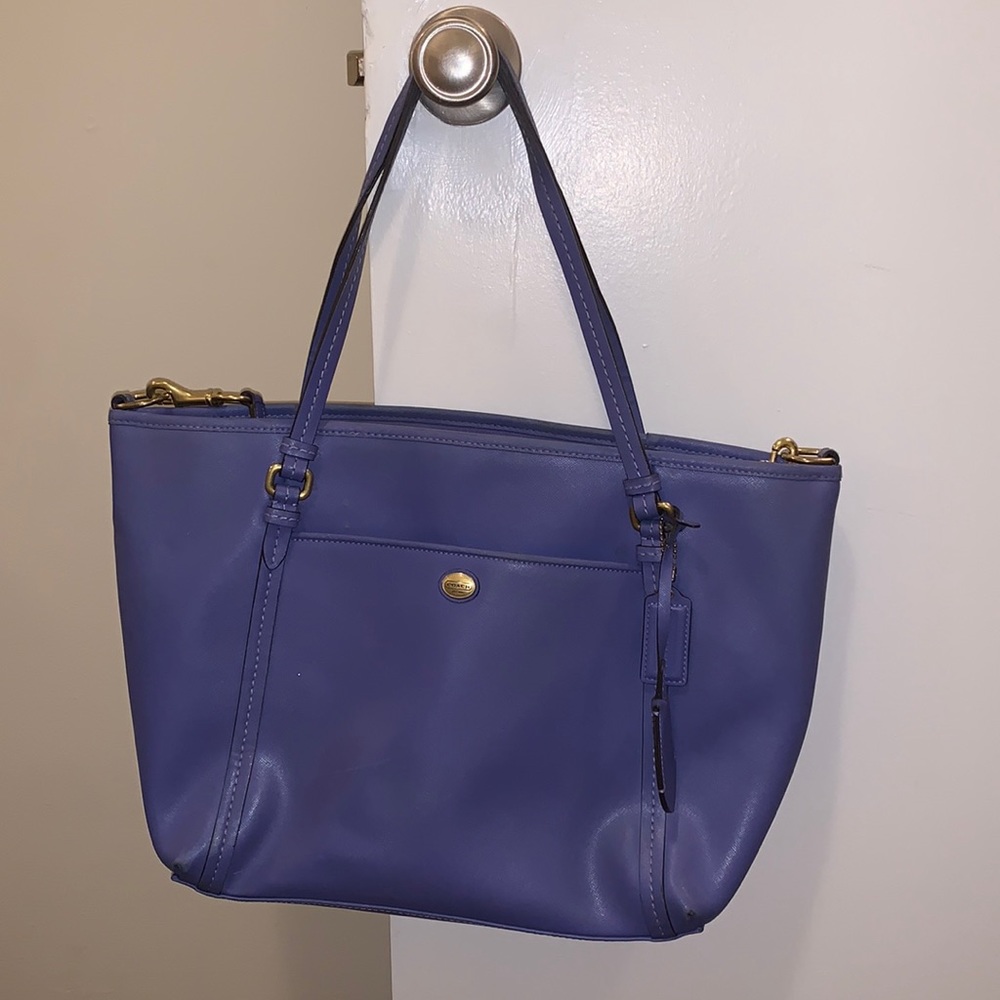 (1197) BLUE not purple Coach Tote